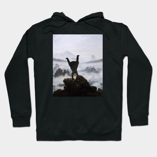 Wanderer above the sea of fog Hoodie by Illusory contours